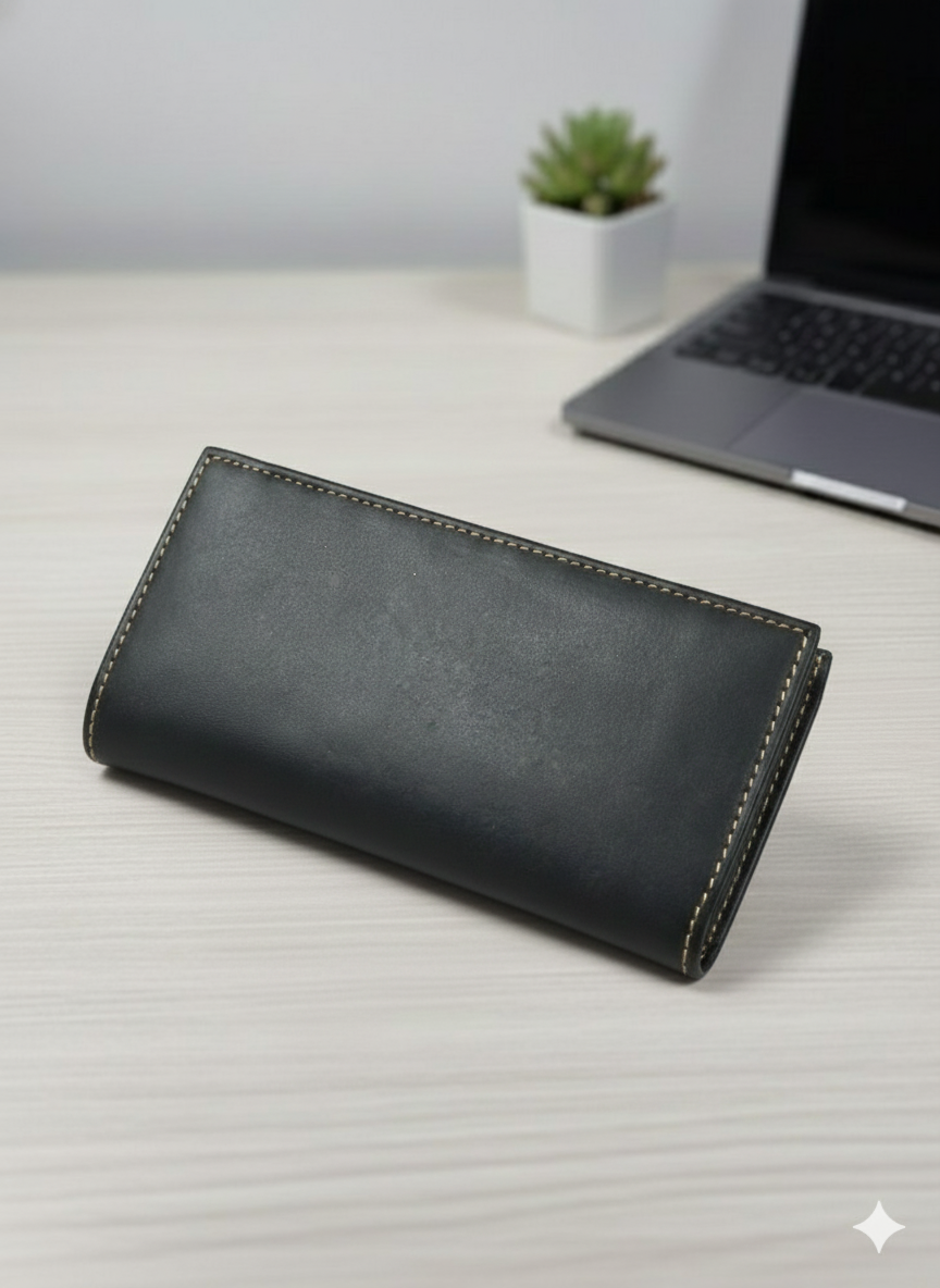 The Executive Black / Brown 💯 Genuine Leather -Travel Organizer - Image 3