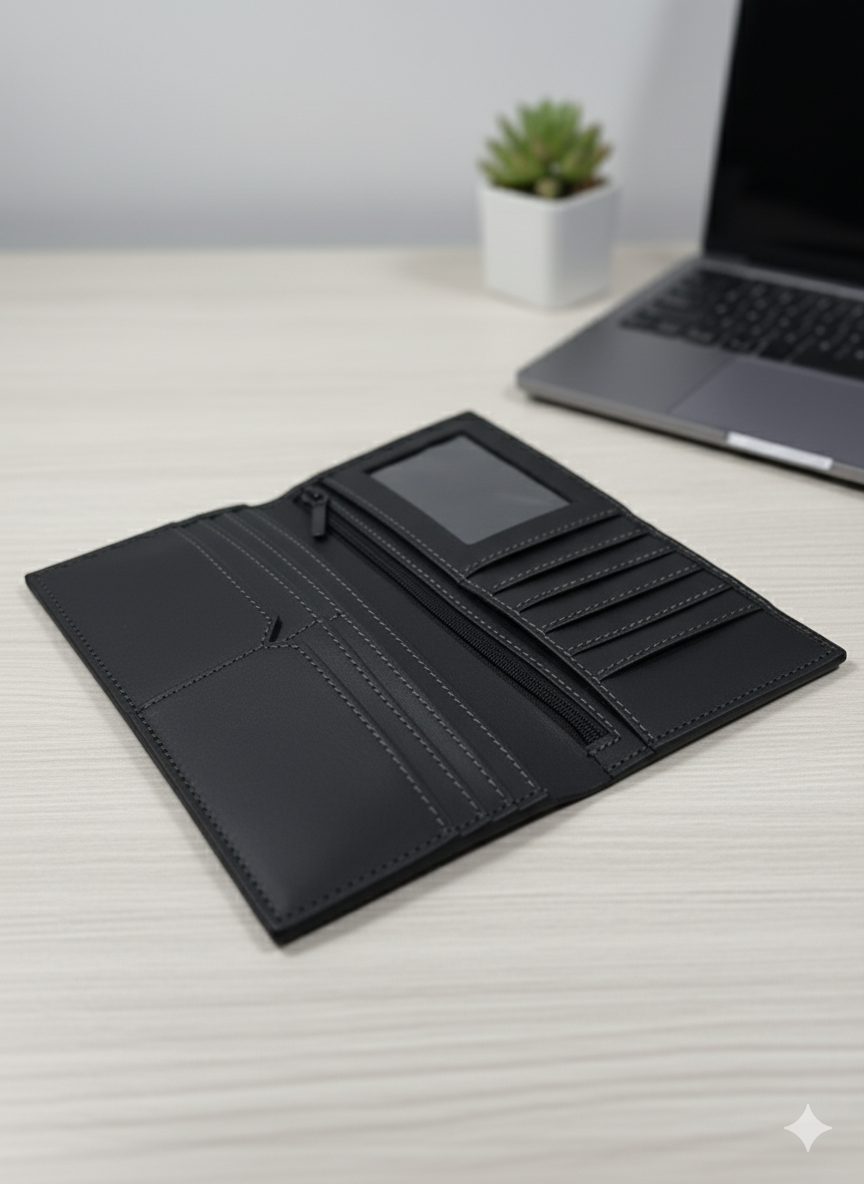 The Executive Black / Brown 💯 Genuine Leather -Travel Organizer - Image 5