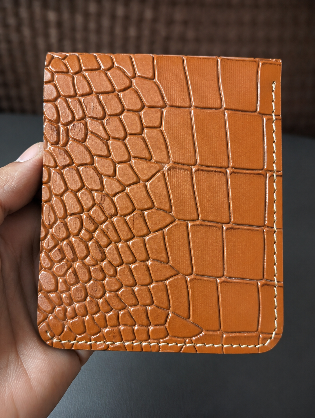 Crocodile π Texture Leather Wallet π― Cow π Leather - Image 8